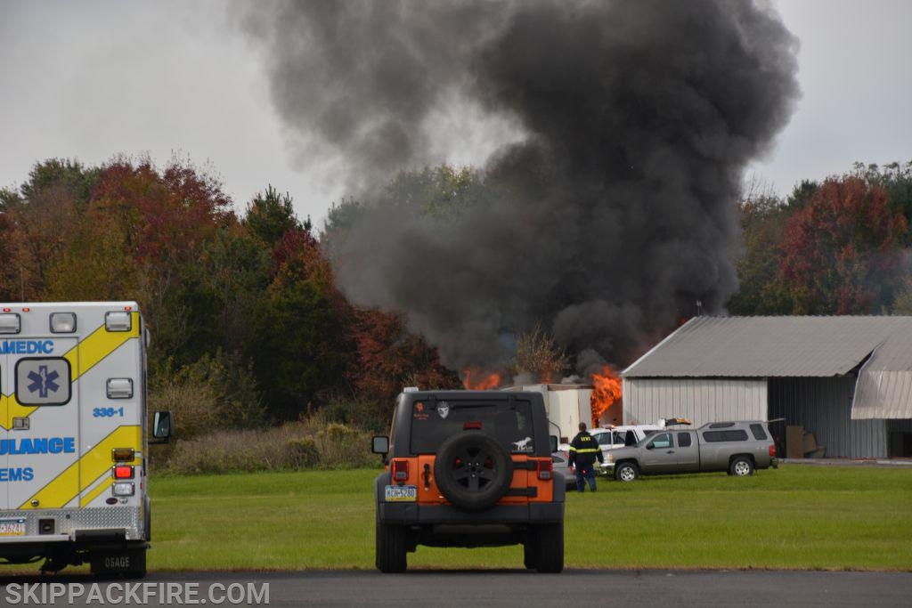 Skippack Trailer Fire - Skippack Fire Company